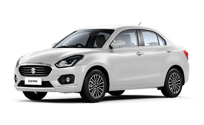 Maruti Dzire sedan used for Dhanbad taxi service by Jharkhand Taxi Cab